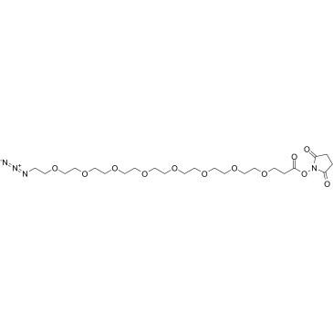 Azido-PEG8-NHS ester  Chemical Structure