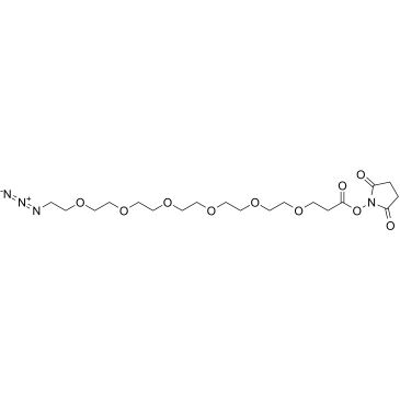 Azido-PEG6-NHS ester التركيب الكيميائي