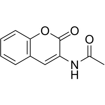 3-Acetamidocoumarin 化学構造