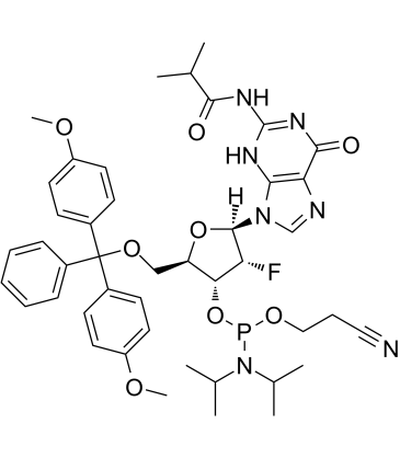 DMT-2'Fluoro-DG(IB) Amidite التركيب الكيميائي