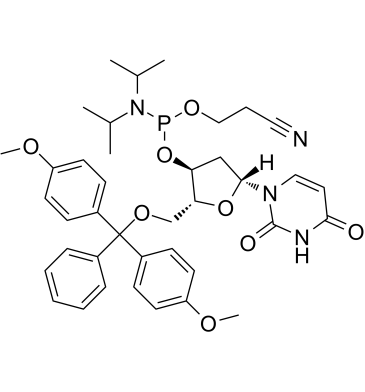 DMT-dU-CE Phosphoramidite  Chemical Structure