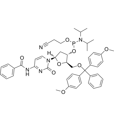 DMT-dC(bz) Phosphoramidite Chemische Struktur