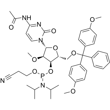 2'-OMe-Ac-C Phosphoramidite 化学構造