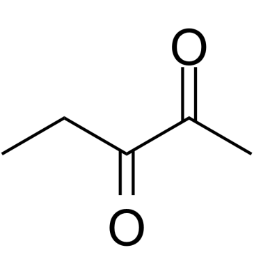 2,3-Pentanedione 化学構造