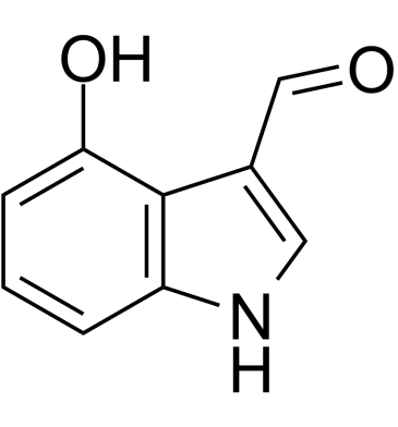 4-Hydroxy-1H-indole-3-carbaldehyde التركيب الكيميائي