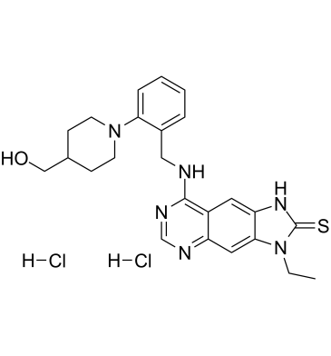Thioquinapiperifil dihydrochloride Chemische Struktur