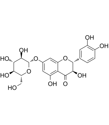 Taxifolin 7-O-β-D-glucoside Chemische Struktur