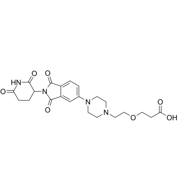 Thalidomide-Piperazine-PEG1-COOH Chemische Struktur