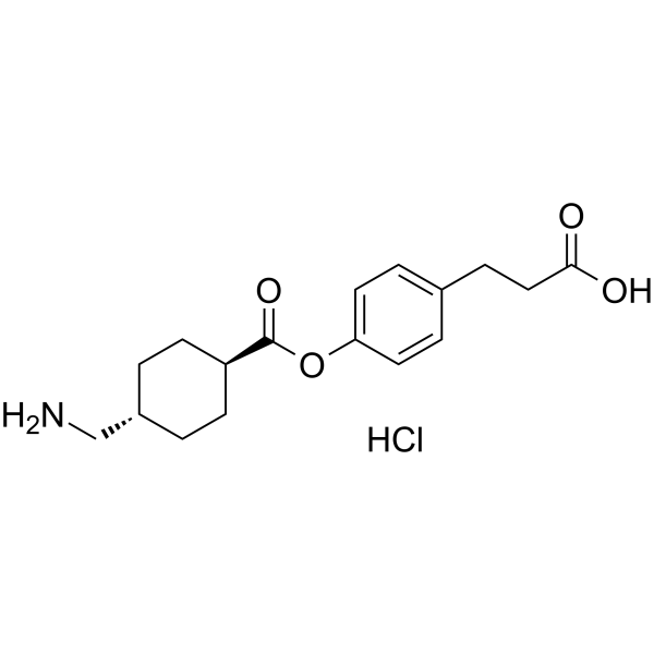 Cetraxate hydrochloride  Chemical Structure
