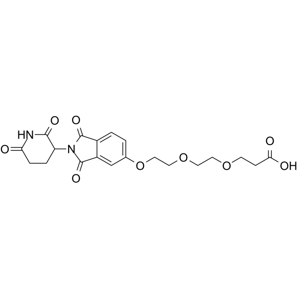 Thalidomide-PEG3-COOH  Chemical Structure
