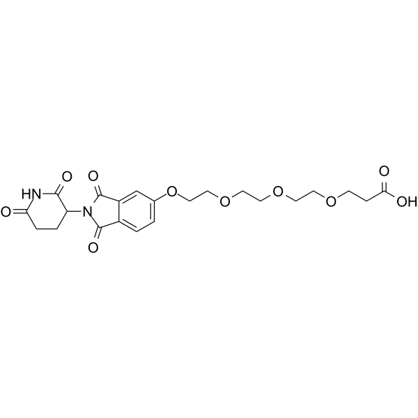 Thalidomide-PEG4-COOH  Chemical Structure