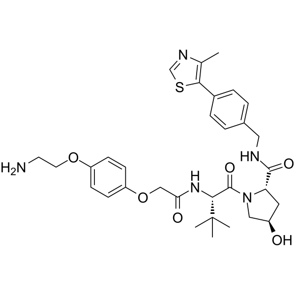 (S,R,S)-AHPC-O-Ph-PEG1-NH2  Chemical Structure