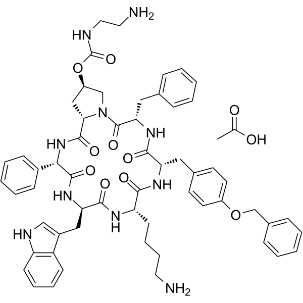 Pasireotide acetate  Chemical Structure