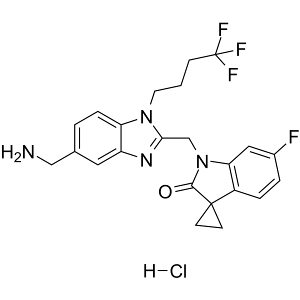 Sisunatovir hydrochloride 化学構造