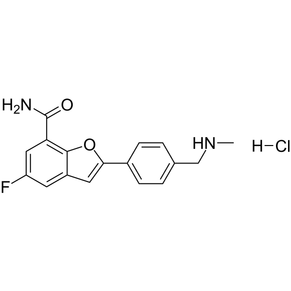 Mefuparib hydrochloride 化学構造