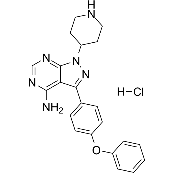 N-piperidine Ibrutinib hydrochloride  Chemical Structure