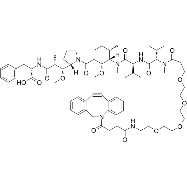 DBCO-PEG4-MMAF Chemische Struktur