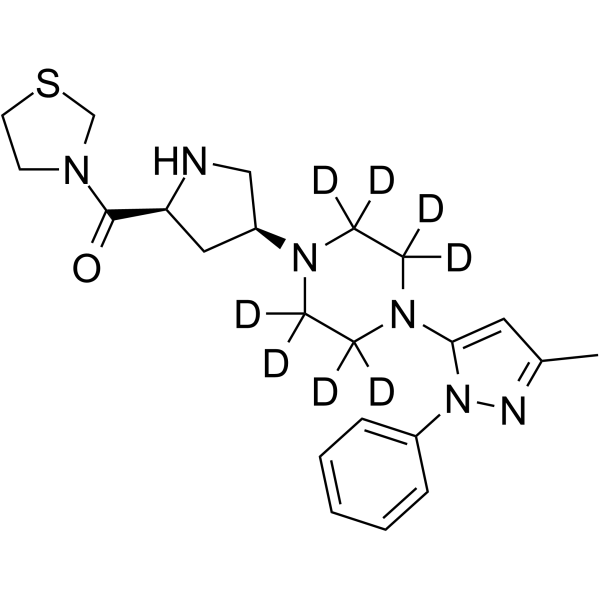 Teneligliptin D8  Chemical Structure