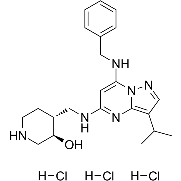 Samuraciclib trihydrochloride  Chemical Structure