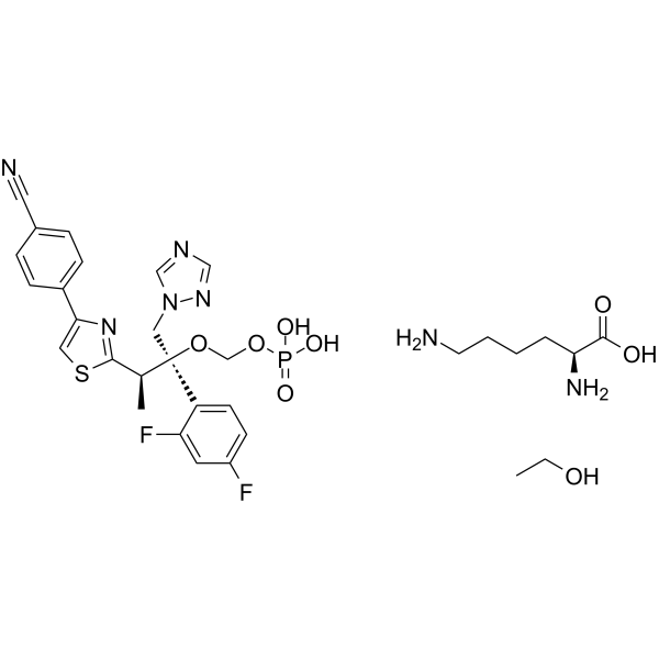 Fosravuconazole L-lysine ethanolate  Chemical Structure