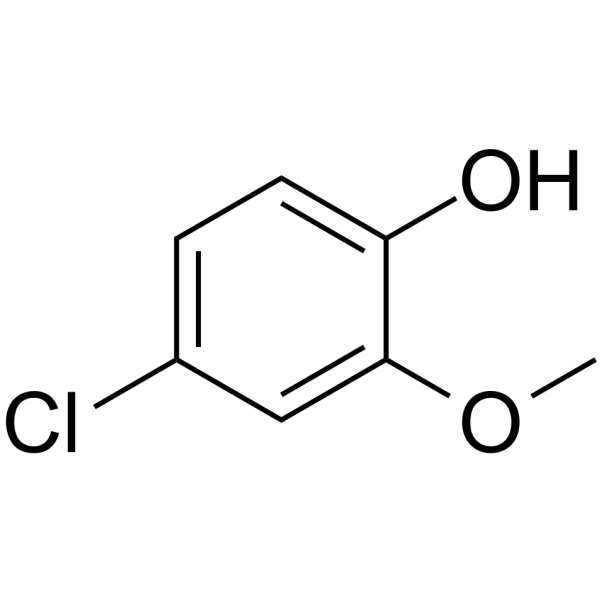 4-Chloroguaiacol Chemische Struktur