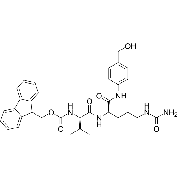 Fmoc-D-Val-D-Cit-PAB Chemische Struktur