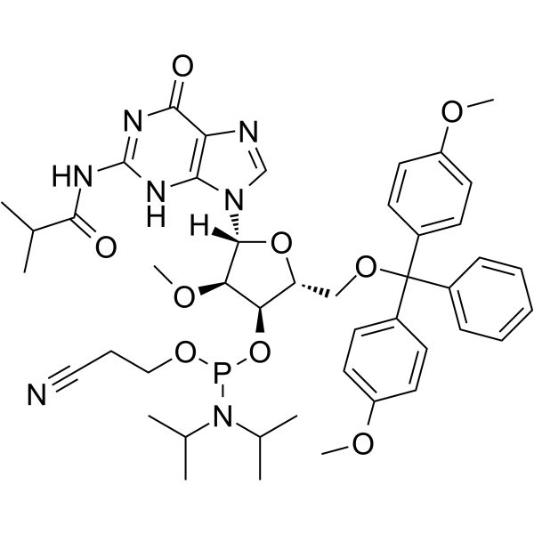 2’-OMe-G(ibu) Phosphoramidite  Chemical Structure