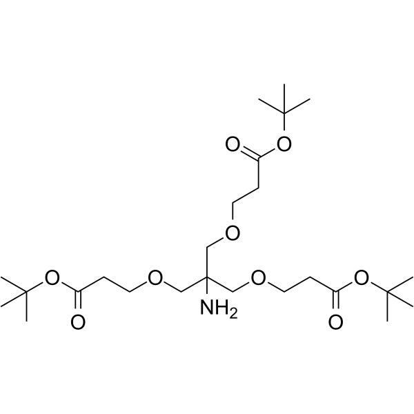 Tris[[2-(tert-butoxycarbonyl)ethoxy]methyl]methylamine  Chemical Structure