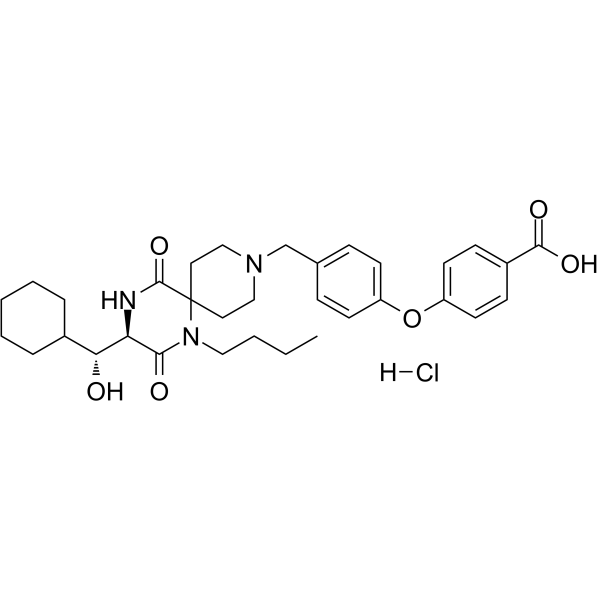 Aplaviroc hydrochloride 化学構造