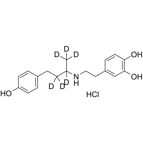 (rac)-Dobutamine-d6 hydrochloride  Chemical Structure