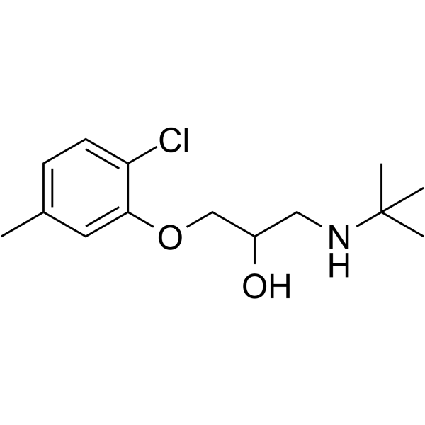 Bupranolol التركيب الكيميائي