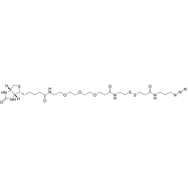 Biotin-PEG3-SS-azide  Chemical Structure