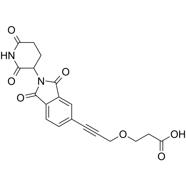 Thalidomide-Propargyne-PEG1-COOH  Chemical Structure