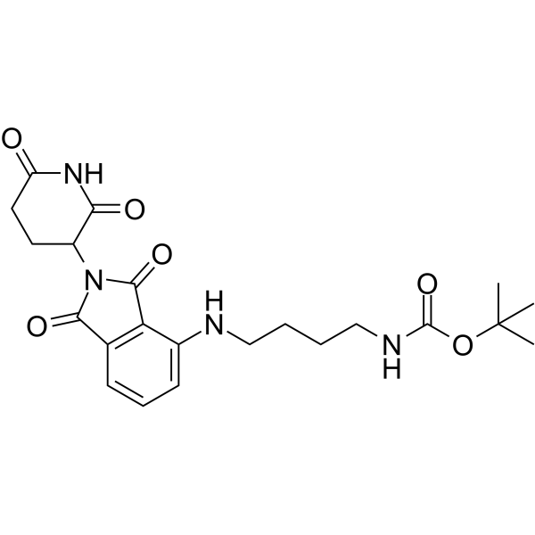 Thalidomide-NH-C4-NH-Boc  Chemical Structure