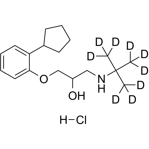 (±)-Penbutolol-d9 hydrochloride  Chemical Structure