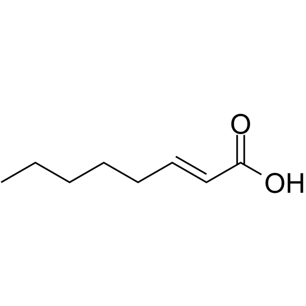 (E)-Oct-2-enoic acid 化学構造