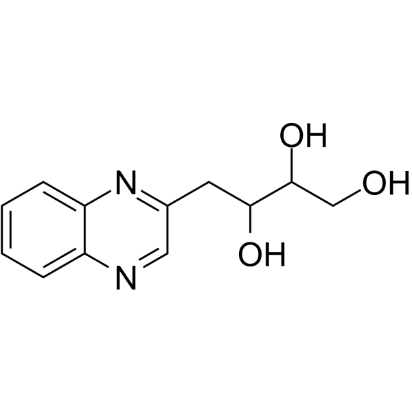 2-(2’,3’,4’-Trihydroxybutyl)quinoxaline 化学構造