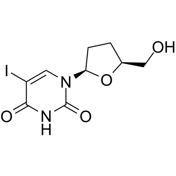 2’,3’-Dideoxy-5-iodouridine 化学構造
