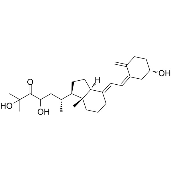 23,25-Dihydroxy-24-oxovitamin D3 化学構造