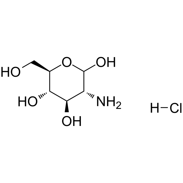2-Amino-2-deoxyglucose hydrochloride 化学構造