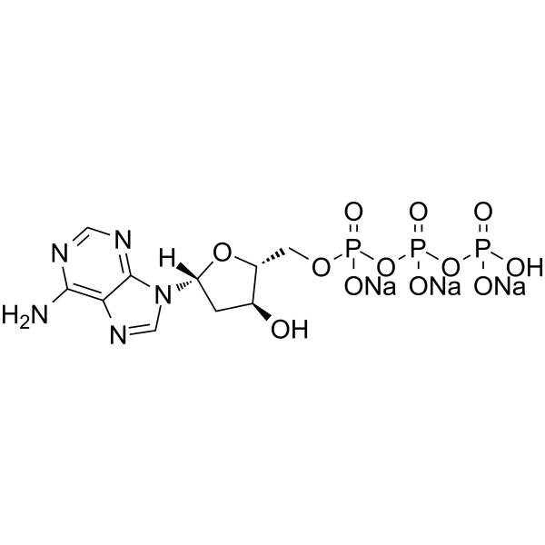 2’-Deoxyadenosine-5’-triphosphate trisodium  Chemical Structure
