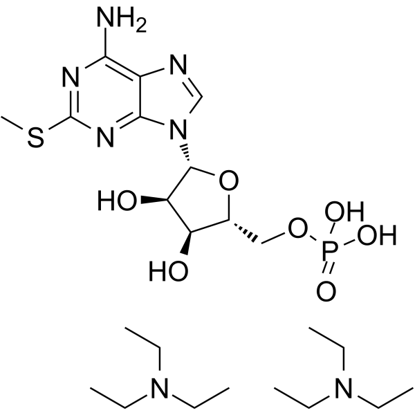 2-Methylthio-AMP diTEA 化学構造