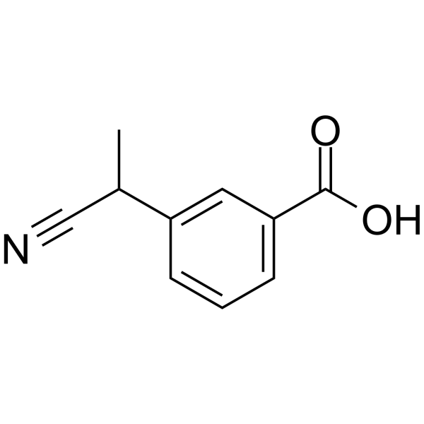 3-(1-Cyanoethyl)benzoic acid  Chemical Structure