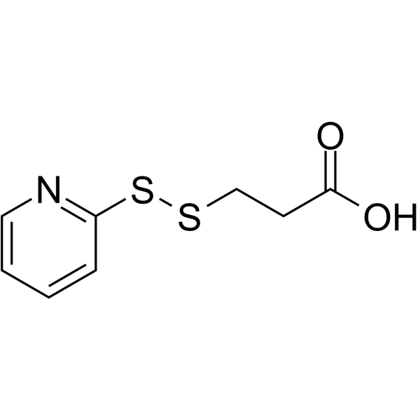 3-(2-Pyridyldithio)propanoic Acid 化学構造