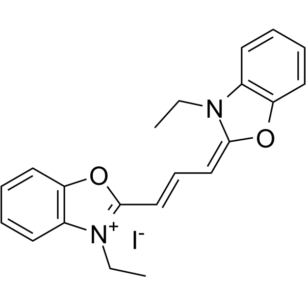 3,3’-Diethyloxacarbocyanine iodide  Chemical Structure
