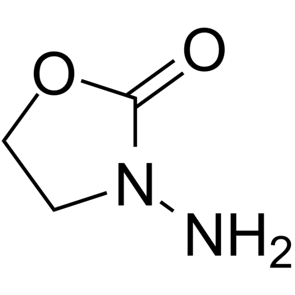 3-Amino-2-oxazolidinone 化学構造
