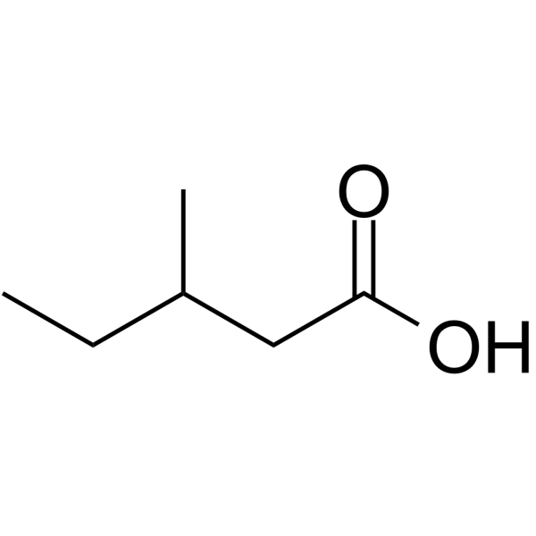 3-Methylvaleric Acid 化学構造