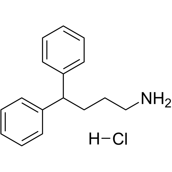 4,4-Diphenylbutylamine hydrochloride 化学構造