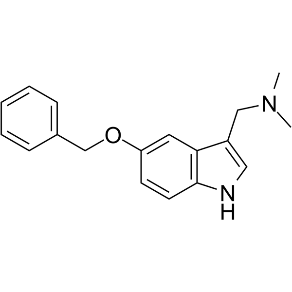 5-Benzyloxygramine Chemische Struktur