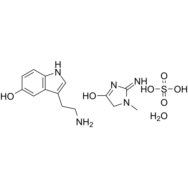 5-Hydroxytryptamine creatinine sulfate monohydrate التركيب الكيميائي